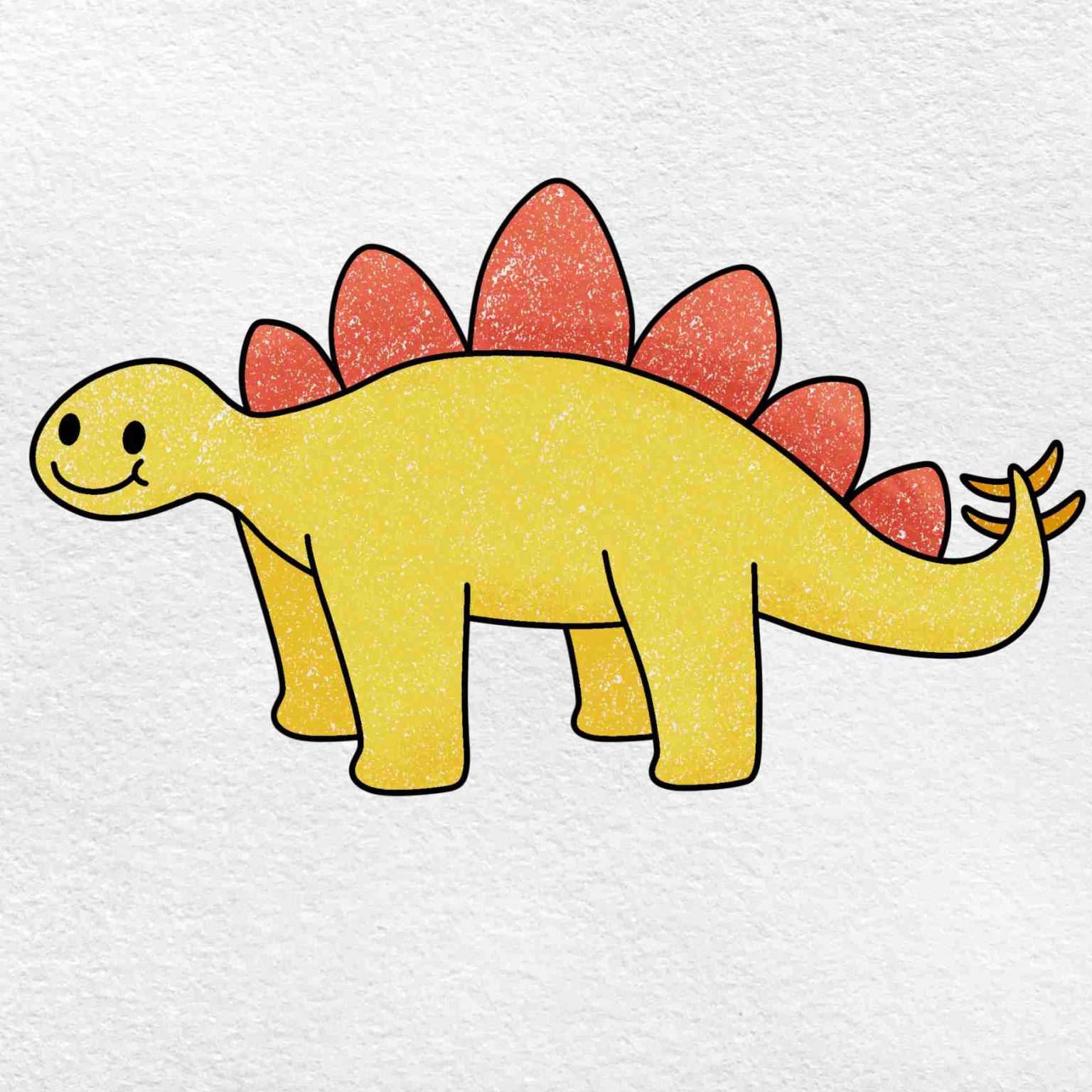 Home how to draw a simple dinosaur step 6 1536x1536