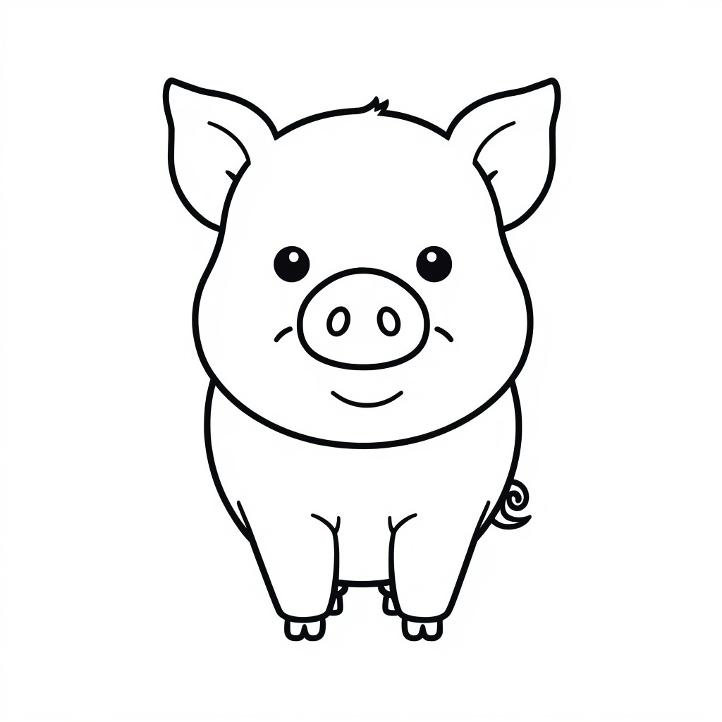 lucid origin simple black and white coloring page for children flat 2d vector illustration cl 0 (4)