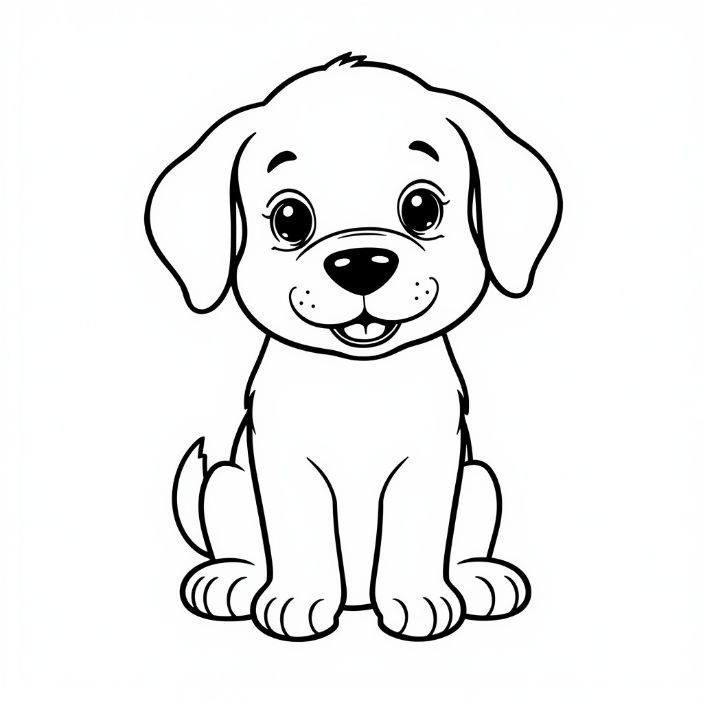 lucid origin simple black and white coloring page for children flat 2d vector illustration cl 0